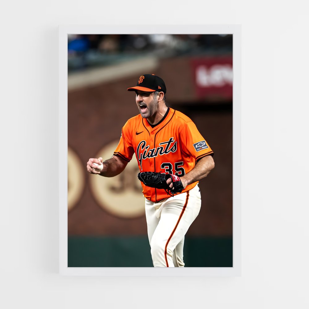 Poster Justin verlander – affiche Baseball (vue 3)